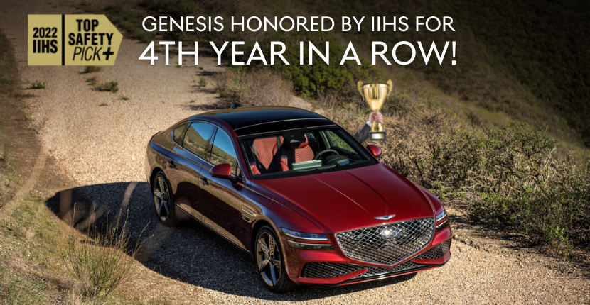 Entire Genesis Lineup Honored By IIHS For 4th Consecutive Year